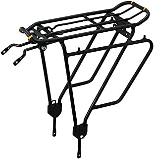 Ibera Bike Rack - Bicycle Touring Carrier Plus+ for Non-Disc Brake Mount, Frame-Mounted for Heavier Top & Side Loads, Height Adjustable for 26