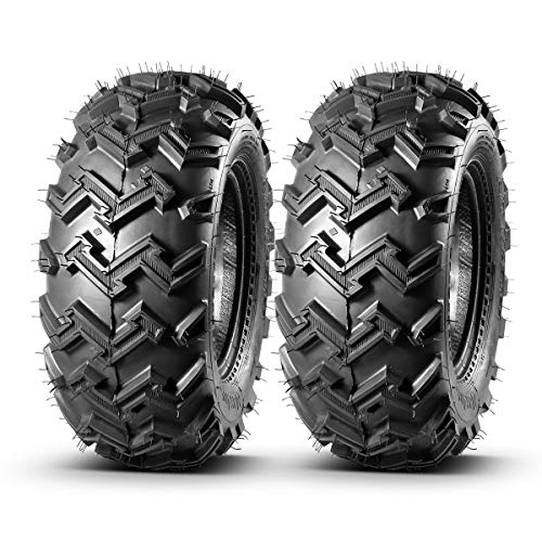 MaxAuto 22x8-10 22x8x10 Front ATV Tires AT Mud Sand All Terrain ATV UTV Tires Turf Tires, 4 Ply Rating Tubeless, Set of 2