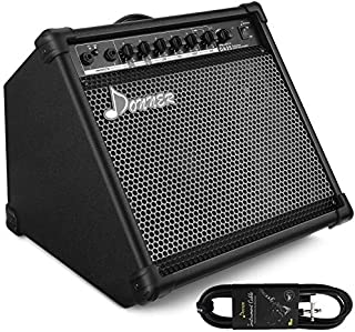 Donner DDA-35 AMP 35-Watt Electronic Drum Amplifier Keyboard Amplifier with Aux in and Wireless audio connection, Drum/Keyboard/MIC 3 in 1 Amplifier with 3-Band EQ and DI OUT