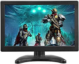 TOGUARD Portable Monitor 12 Inch TFT LCD HD 1366x768 Color Computer Monitor Display Screen with HDMI VGA MIC Port for PC Raspberry Pi Use Built-in Speaker 160° Wide Viewing Angle