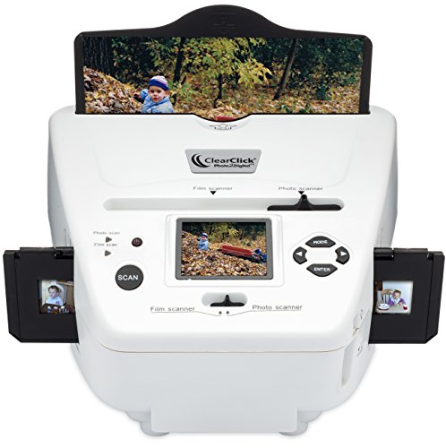 ClearClick Photo to Digital Photo, Slide, and Film Scanner with 4 GB Memory Card & Photo Editing Software