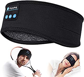 Sleep Headphones Bluetooth Sleeping Headband - V 5.0 Sleeping Headphones Music Headband, Ultra-Soft Headphone Headband for Side Sleepers, Sleeping Gifts for Men Women Valentines Day Gifts for Him Her