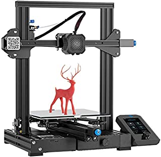 Creality Official Ender 3 V2 3D Printer with Upgraded Silent Main Board Carborundum Glass Platform MeanWell Power Supply, Resume Printing 220x220x250mm