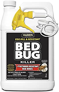 HARRIS Bed Bug Killer, Toughest Liquid Spray with Odorless and Non-Staining Extended Residual Kill Formula (Gallon)