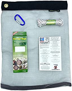 RATSACK Bundle - Ultralight Dry Bag for Backpacking- Bear Bag Food Storage for Camping- Backpacking Protection Mesh Bag from Critters- Coghlans Odor Proof and Waterproof Bag - Survival Rope (Large)