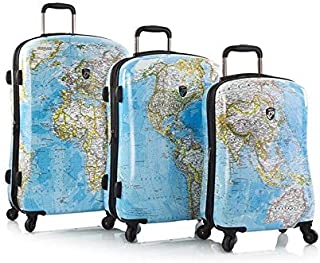 Heys America Journey 2G Maps 3pc Hardside Fashion Spinner Set (Multicolor)