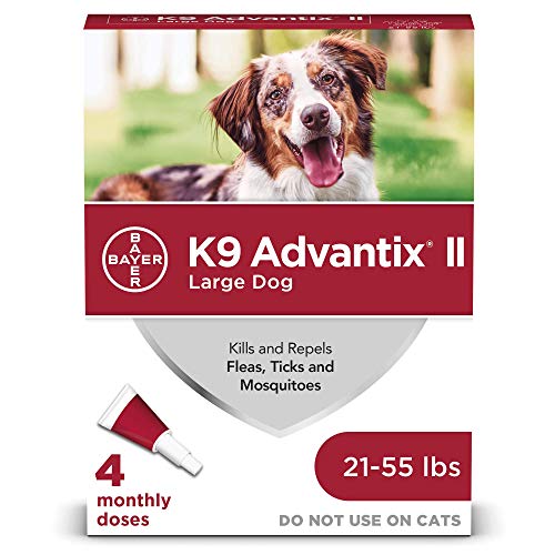 K9 Advantix II Flea and Tick Prevention for Large Dogs 4-Pack, 21-55 Pounds