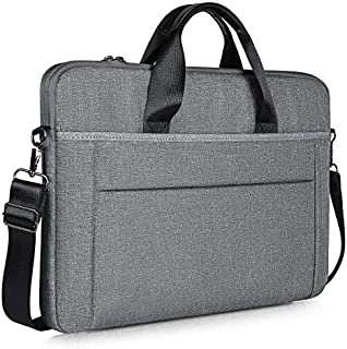 17-17.3 Inch Slim Laptop Case Shoulder Bag for HP 17.3 Laptop, Acer Predator 17, Dell Inspiron 17, Ideapad L340 17.3, 17 inch Water Resisatant Business Briefcase Bag for Men and Women, Grey