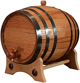 5 Liters American Oak Aging Barrel | Handcrafted using American White Oak | Age your own Whiskey, Beer, Wine, Bourbon, Tequila, Hot Sauce & More