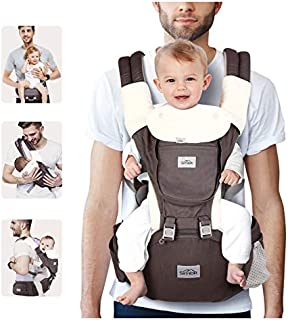 SIMBR Baby Carrier for Newborn to Toddler (3-36 Months ) with Hip Seat, Convertible 12-in-1 Ways to Carry Backpack Use, Adjustable Size for Men and Women, Ergonomic Design 360° Safety, Outdoor Hiking