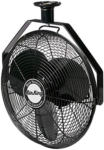 Air King 9718 18-Inch Industrial Grade Ceiling Mount Fan,Black