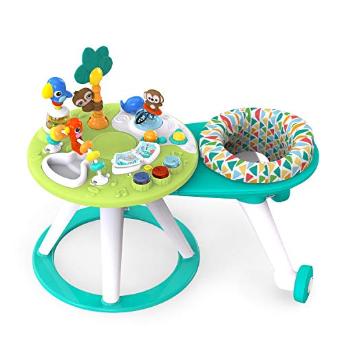 Bright Starts Around We Go 2-in-1 Walk-Around Activity Center & Table, Tropic Cool