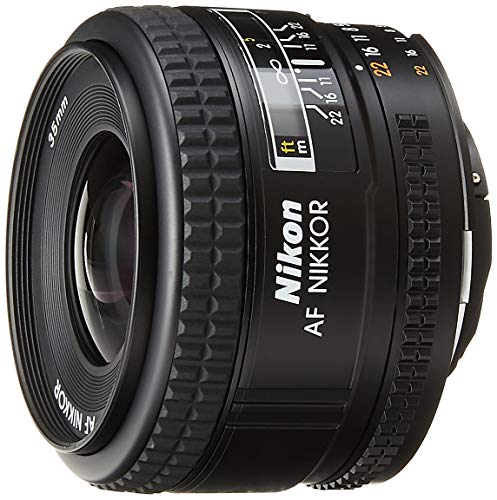 Nikon AF NIKKOR 1923 35mm f/2D Lens with Auto Focus for Nikon DSLR Cameras,Black