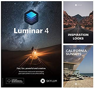 Luminar 4 Bundle | Innovative AI Software + Inspiration Looks + California Sunsets by Skylum [PC/Mac Download]