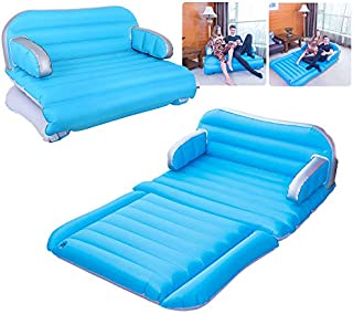 QDH air Mattress Inflatable Couch Home Air Sofa Bed Outdoor Inflatable Chair 4 in 1 Car Inflatable Mattress Double-Sided Thickened Pongee Camping Couch Portable with Electric Pump SUV air Mattress