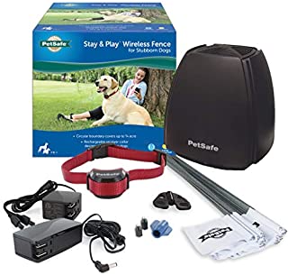 PetSafe Stay & Play Wireless Fence for Stubborn Dogs  Above Ground Electric Pet Fence  from the Parent Company of Invisible Fence Brand