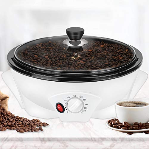 Coffee Roaster Machine for Home Use, 800g Capacity Electric Coffee Bean Roaster, Multifunctional Nut Peanut Cashew Chestnuts Roasting, Non-Stick Design, 110V