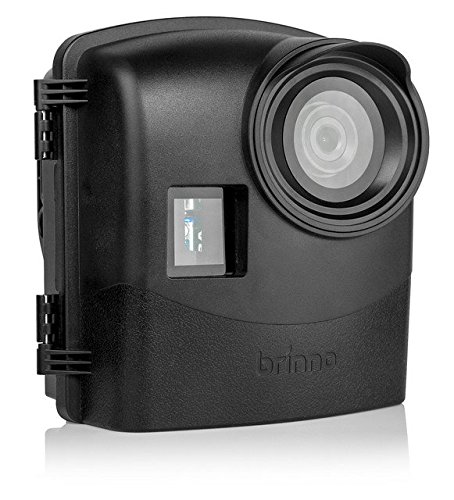 Brinno ATH2000 Outdoor Camera Housing Unit - Jobsite Camera Protector, Upto 1 Year Battery Life, Mounting Adapter, Elastic Cords, USB and Solar Panel, BCC200 Compatible - IPX5 Weather-Resistant