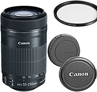 Canon EF-S 55-250mm f/4-5.6 IS STM Telephoto Zoom Lens for Canon DSLR Cameras (Renewed)