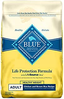 Blue Buffalo Life Protection Formula Natural Adult Healthy Weight Dry Dog Food, Chicken and Brown Rice 30-lb