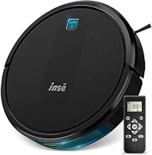 INSE E6 Robot Vacuum Cleaner, Upgraded Brushless Motor, Super Powerful Suction 2000Pa, Ultra Slim, Quiet, Self Charging Robotic Vacuum, 120min Max Runtime, Perfect for Pet Hair, Carpets, Hard Floors