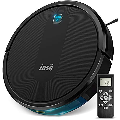 INSE E6 Robot Vacuum Cleaner, Upgraded Brushless Motor, Super Powerful Suction 2000Pa, Ultra Slim, Quiet, Self Charging Robotic Vacuum, 120min Max Runtime, Perfect for Pet Hair, Carpets, Hard Floors