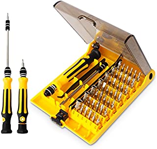 45 in 1 Mini Screwdriver Set, VCOO Torx Bit Tools Set, Small Precision Screwdriver Kit with Tweezers & Extension Shaft for Repair or Maintenance