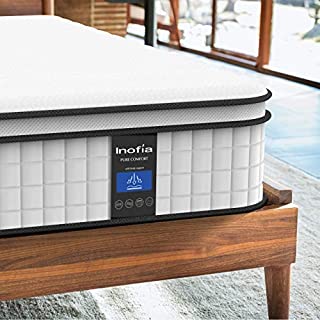 Inofia Full Mattress,10 Inch Memory Foam and Innerspring Hybrid Mattress in a Box, Breathable Comfortable Mattress, Supportive & Pressure Relief, Full Size