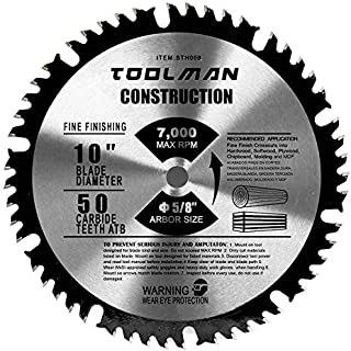 Toolman Premium Multifunctional Carbide-Tipped Circular Saw Blade Universal Fit 10