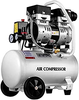 VEVOR Air Compressor 4.75 Gallon, Portable Air Compressor 1 HP, Oil Free Air Compressor Steel Tank 750W, Pancake Air Compressor 115 PSI, Ultra Quiet Compressor for Home Repair, Tire Inflation