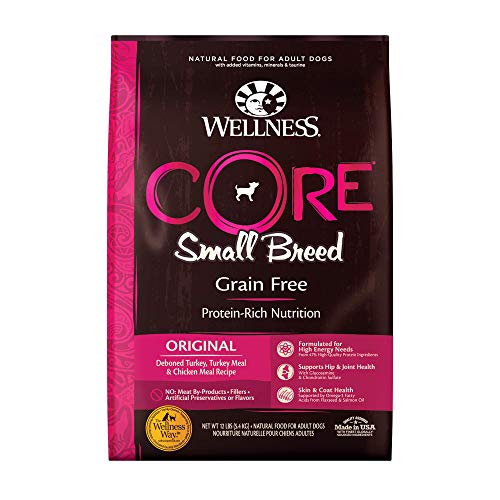 Wellness CORE Natural Grain Free Dry Dog Food, Small Breed, 12-Pound Bag