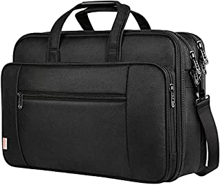 17 Inch Laptop Bag, Large Business Briefcase for Men Women, Taygeer Travel Laptop Case Shoulder Bag, Waterproof Expandable Computer Messenger Bag, Durable Carrying Case Fits 17 in Laptop and Notebook