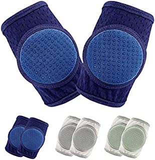 Baby Knee Pads for Crawling, Knee Pads for Baby Adjustable Protector for Toddler 3 Pairs