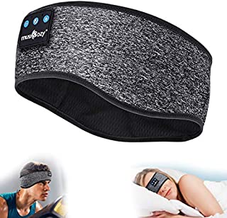 Sleep Headphones Bluetooth Sports Headband, Wireless Music Sleeping Headphones IPX6 Waterproof with Mic for Sleeping Workout Running Insomnia Side Sleepers Travel Yoga Meditation