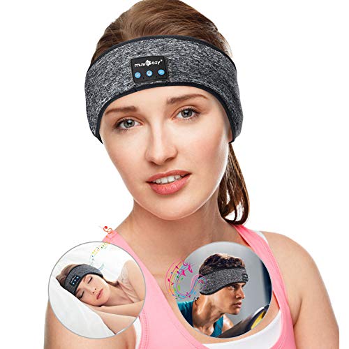 Sleep Headphones Wireless Bluetooth Music Sports Headband Noise Cancelling Sleeping Eye Mask, Great for Side Sleepers Running Yoga Insomnia Travel, Gift for Men Women