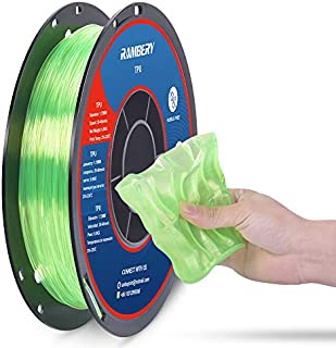 TPU Filament 1.75mm Flexible TPU 3D Printer Filament Dimensional Accuracy +/- 0.03 mm, 0.5kg Spool, 1.75 mm (Green)