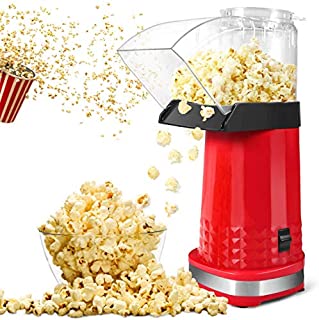 FunDADYUS Popcorn Maker, Home Electric Air Popcorn Maker Machine with ETL Certified, BPA Free, No Oil, DIY Flavors, Popcorn Popper for Home Movie/Party