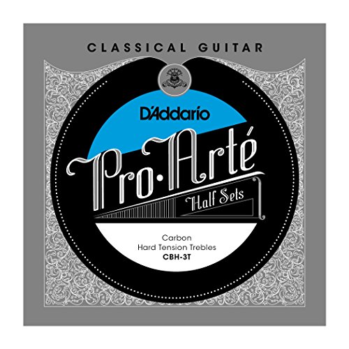 D'Addario CBH-3T Pro-Arte Carbon Classical Guitar Half Set, Hard Tension