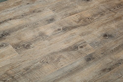 8.7mm Extra Thick Click Lock Luxury Vinyl Flooring Plank 100% Waterproof w/EVA underpad: 47.28sqft($4.21/sqft): Superior wear Protection - 28 mil wear Layer and UV Coating - Scratch Resistance