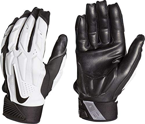 Nike Mens D-Tack 6 Lineman Gloves (X-Large, White/Black)