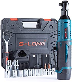 S-LONG Cordless Ratchet Wrench Set, 3/8