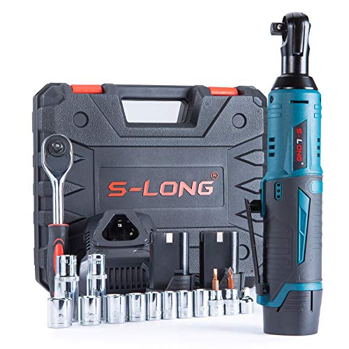 S-LONG Cordless Ratchet Wrench Set, 3/8