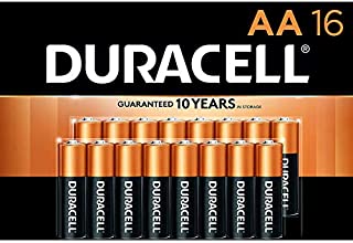 Duracell - CopperTop AA Alkaline Batteries - Long Lasting, All-Purpose Double A battery for Household and Business - 16 Count