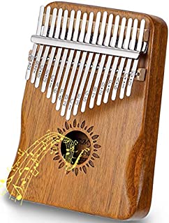 Kalimba 17 Key Thumb Piano Upgrade Design Acacia Wood Protective Case Tune Hammer Portable Handmade African Musical Instrument for Kids Adult Beginners Professionals