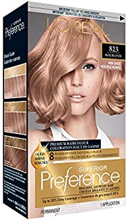 L'Oreal Paris Superior Preference Fade-Defying + Shine Permanent Hair Color, 8RB Medium Rose Blonde, Pack of 1, Hair Dye