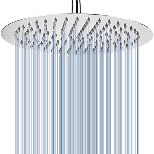 Voolan Rainfall Shower Head - California Compliant 1.8 GPM - 12