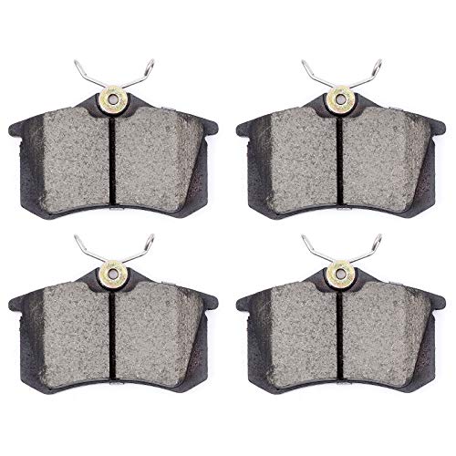 Brake Pads,ECCPP 4pcs Rear Ceramic Disc Brake Pads Kit for Audi A3/A3 Quattro/A4/A4 Quattro/A6/A6 Quattro/A8 Quattro/Allroad Quattro/S6/S8/TT/TT Quattro,Volkswagen Beetle/Golf/Jetta/Jetta City/Passat