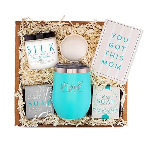 New Mom Gifts Ideas | Mom Est. 2020 Spa Gift Box | Best Present Idea for First Time Mommy w/New Baby | Cute Expecting Mother to be Baby Shower Presents for Her Pregnancy