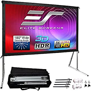 Elite Screens Yard Master 2, 120-inch Outdoor Indoor Projector Screen 16:9, Fast Easy Snap On Set-up Freestanding Portable Movie Foldable Front Projection | US Based Company 2-YEAR WARRANTY, OMS120H2