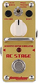 AROMA AAS-3 AC Stage Acoustic Guitar Simulator Mini Single Electric Guitar Effect Pedal with True Bypass